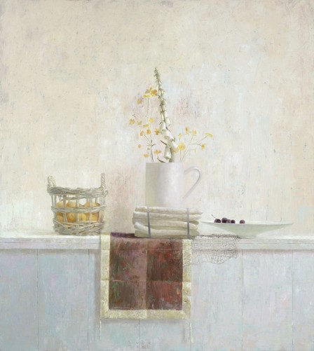 stilleven met asperges en digitalis