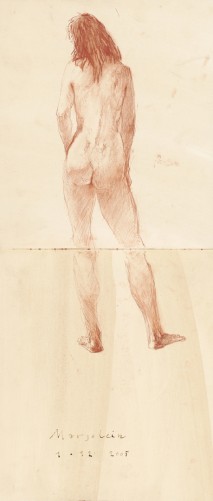 Female nude standing