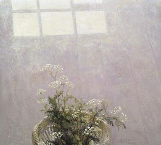 Floor still life with cowparsley