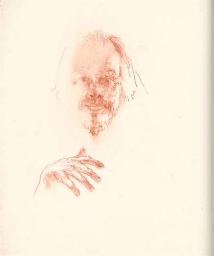 selfportrait in sanguine